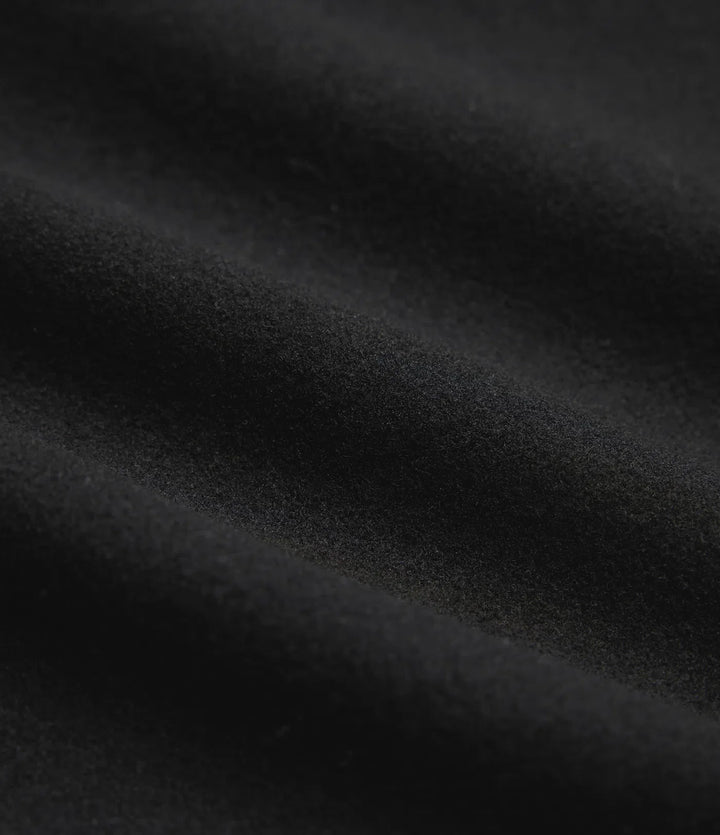 Notchkrage långärmad lång modell fleece vardaglig kappa med fickor