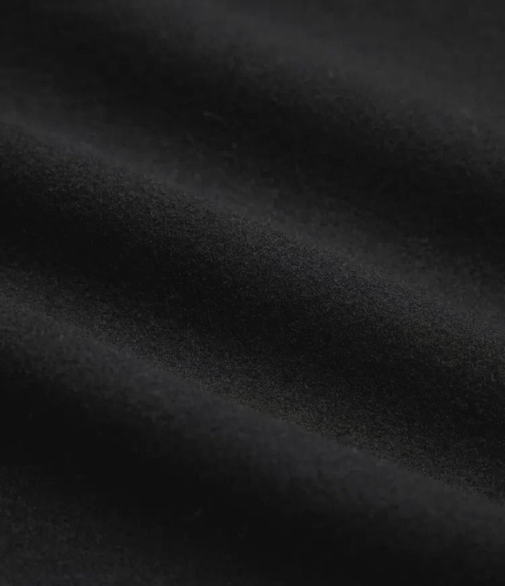 Notchkrage långärmad lång modell fleece vardaglig kappa med fickor