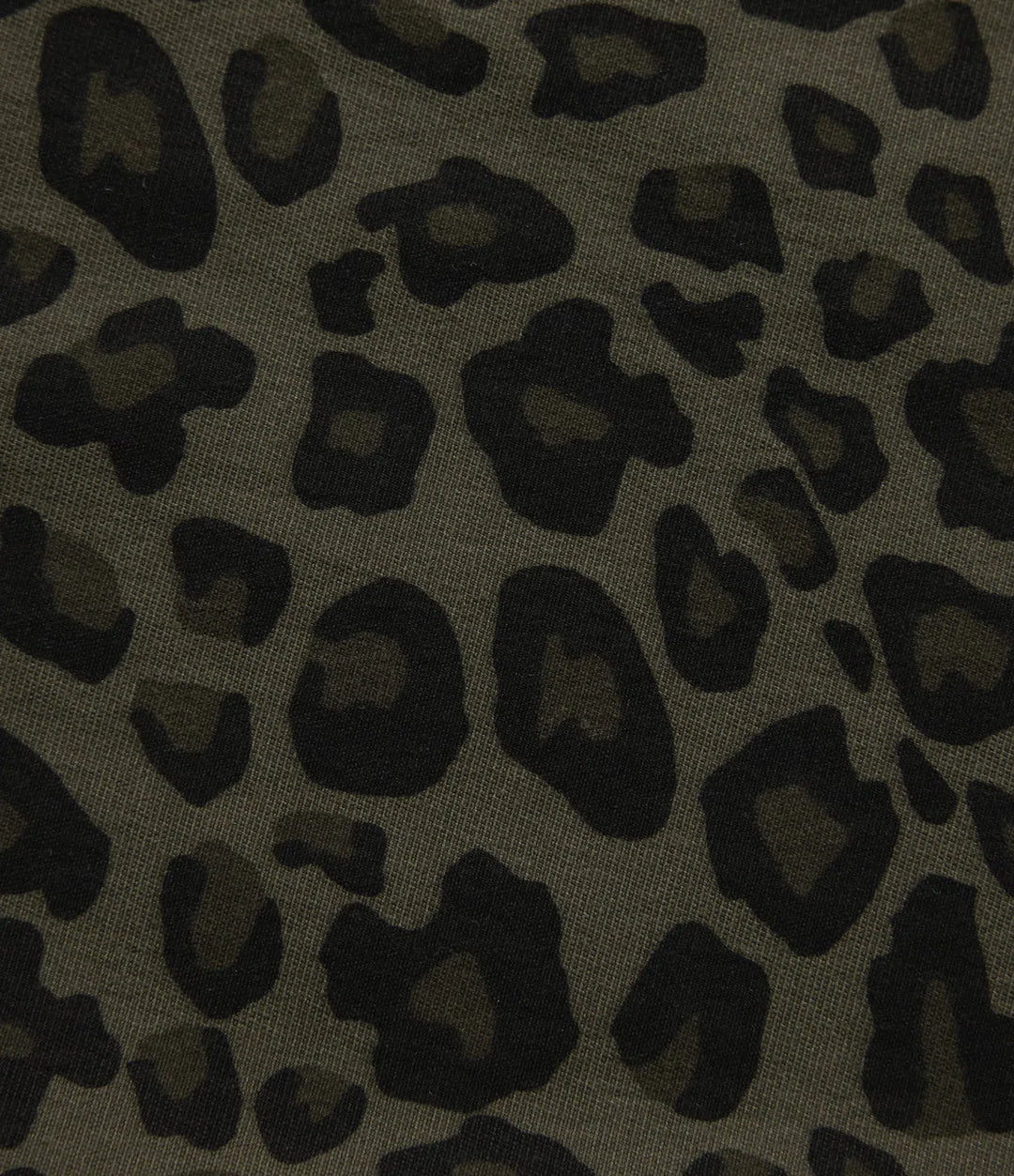 Medelhög midja vida ben baggy leopardmönster vardagsbyxor med fickor