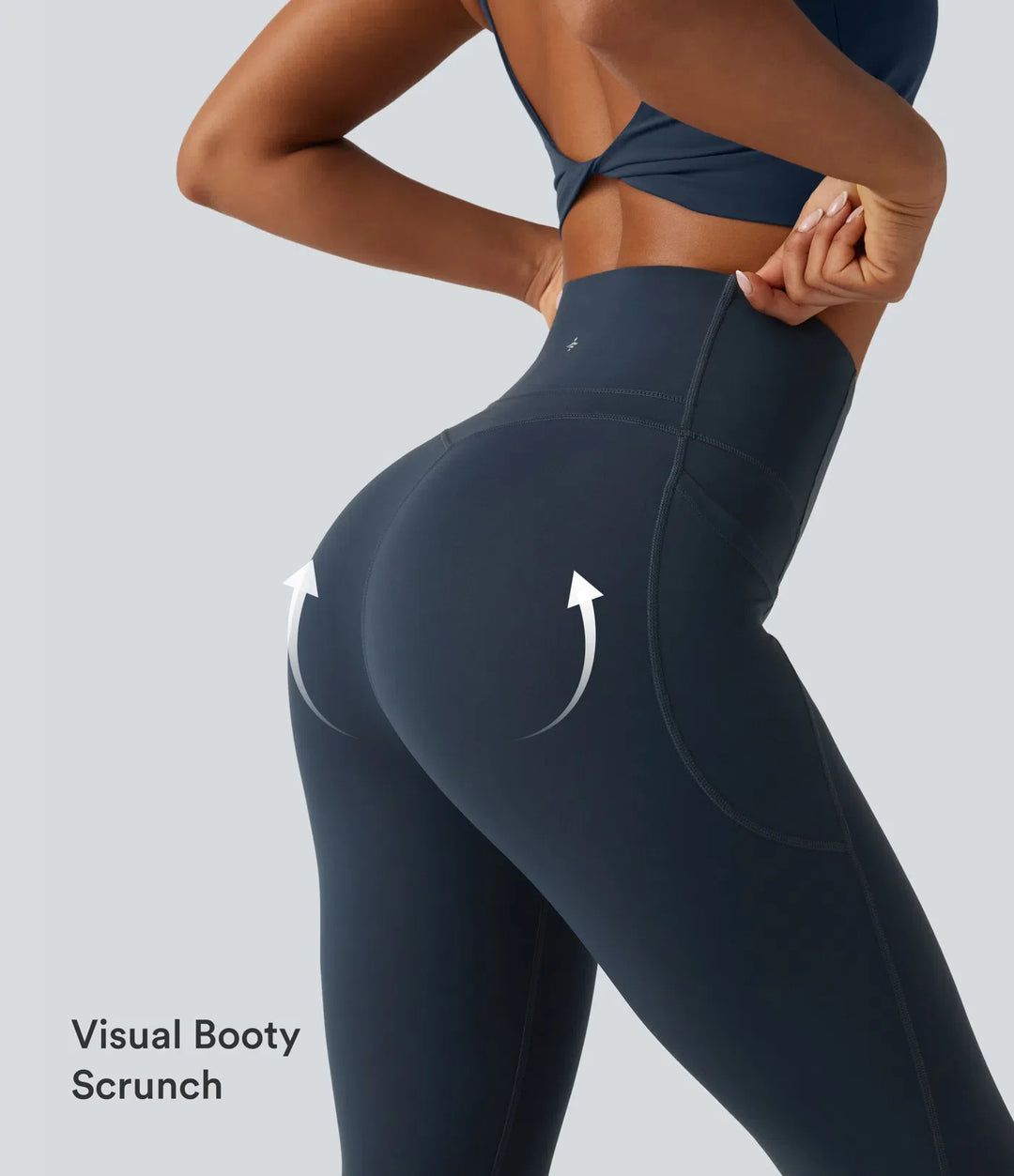 Lyckera UltraSculpt kurvig högmidjad magkontroll formande yogaleggings med fickor