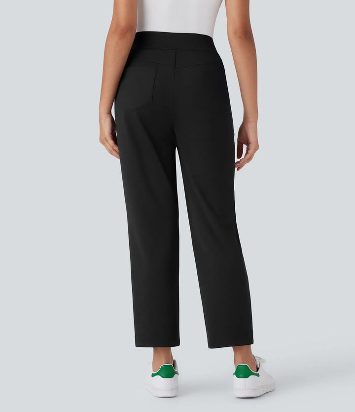Mellan högmidjad fickor snabbtorkande golf byxor-golf T-shirt-UPF40+