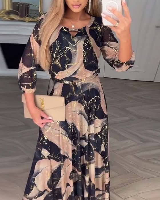 CAPRI MJUK DRAPERINGSKLÄNNING