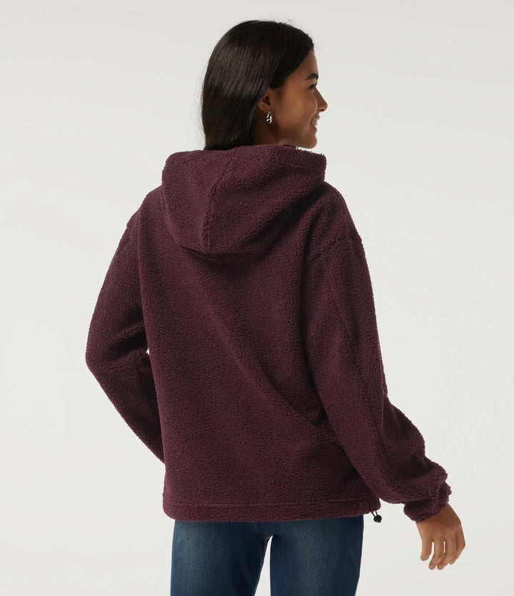 Med huva långärmad fleece vardaglig sweatshirt med fickor
