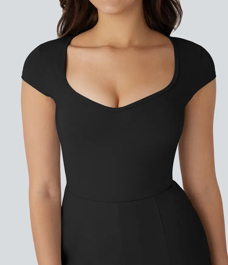 SoftlyZero Airy U-ringning holkärm ficka sval känsla yoga playsuit – Easy Peezy