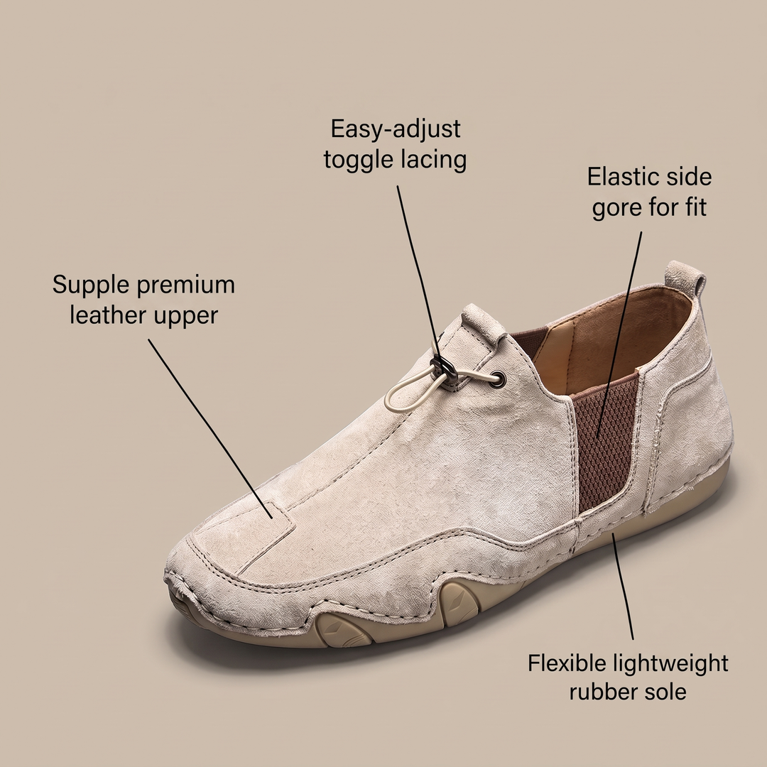 LORENZO SLIP-ONS I ÄKTA LÄDER