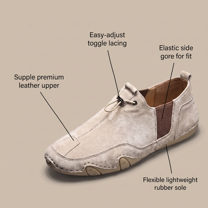 LORENZO SLIP-ONS I ÄKTA LÄDER