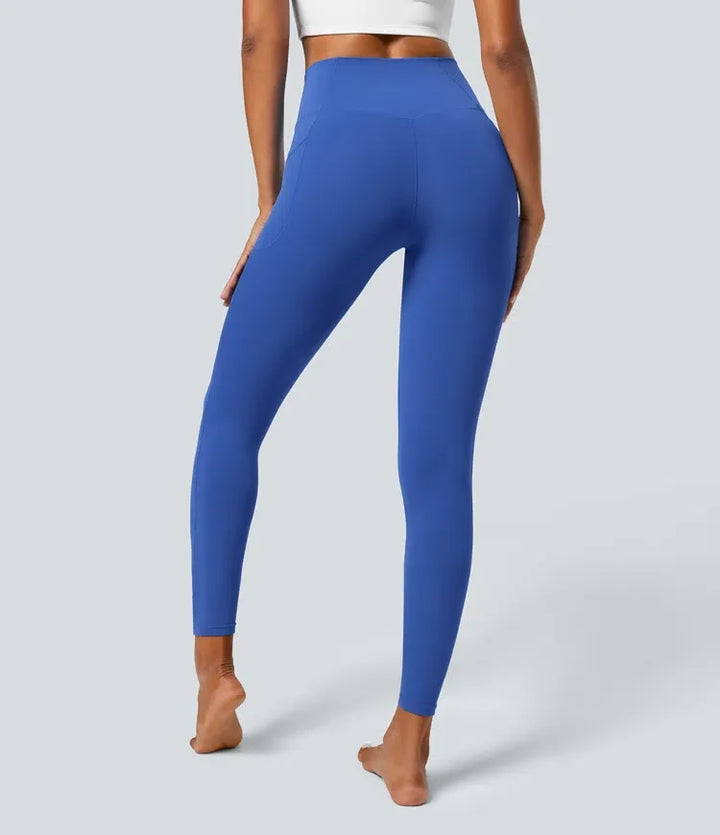 SoftlyZero omlottmodell med ficka enfärgad leggings