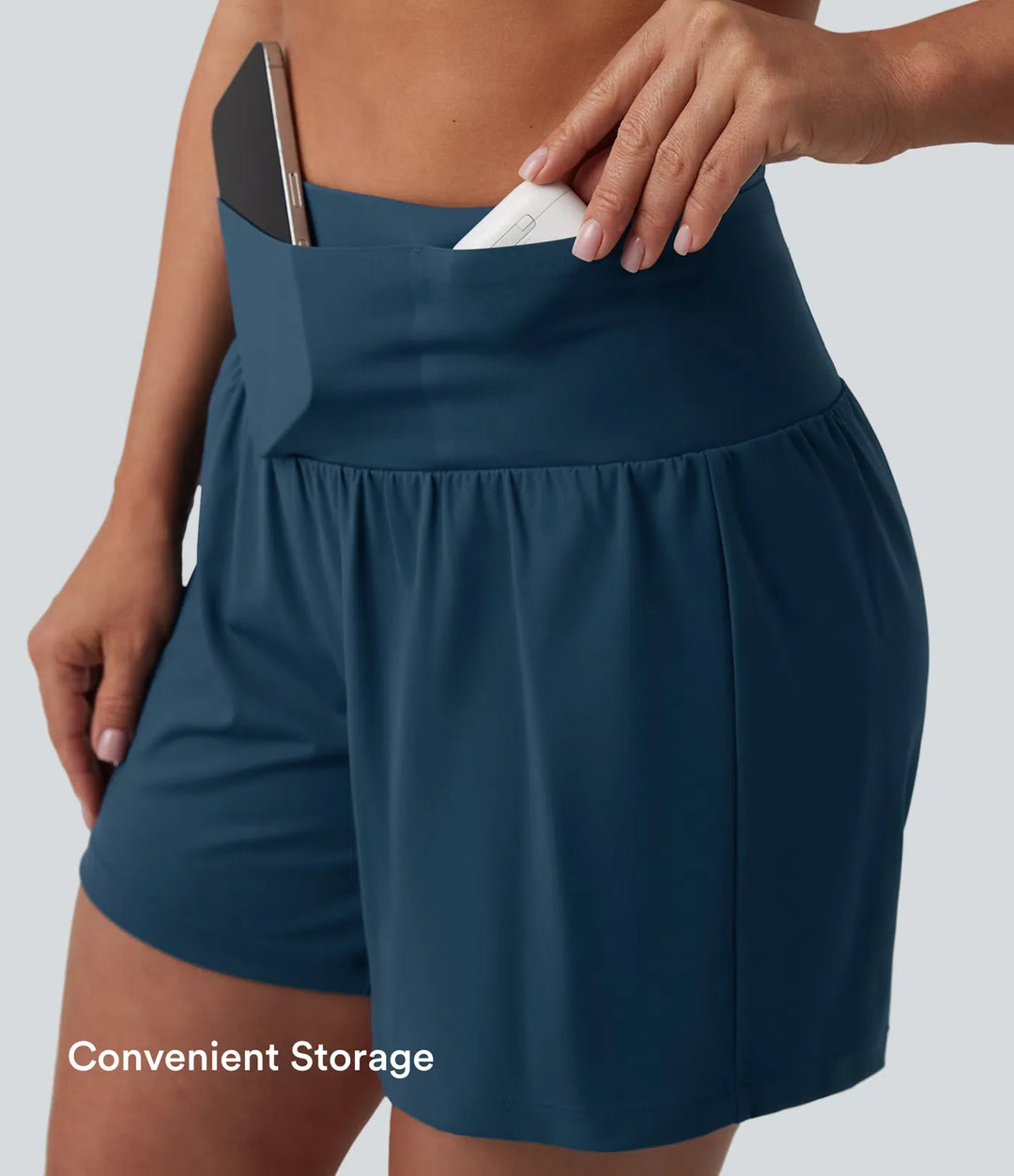 Softlyzero Airy med hög midja och magkontroll 2-i-1 InstantCool yogashorts 5&