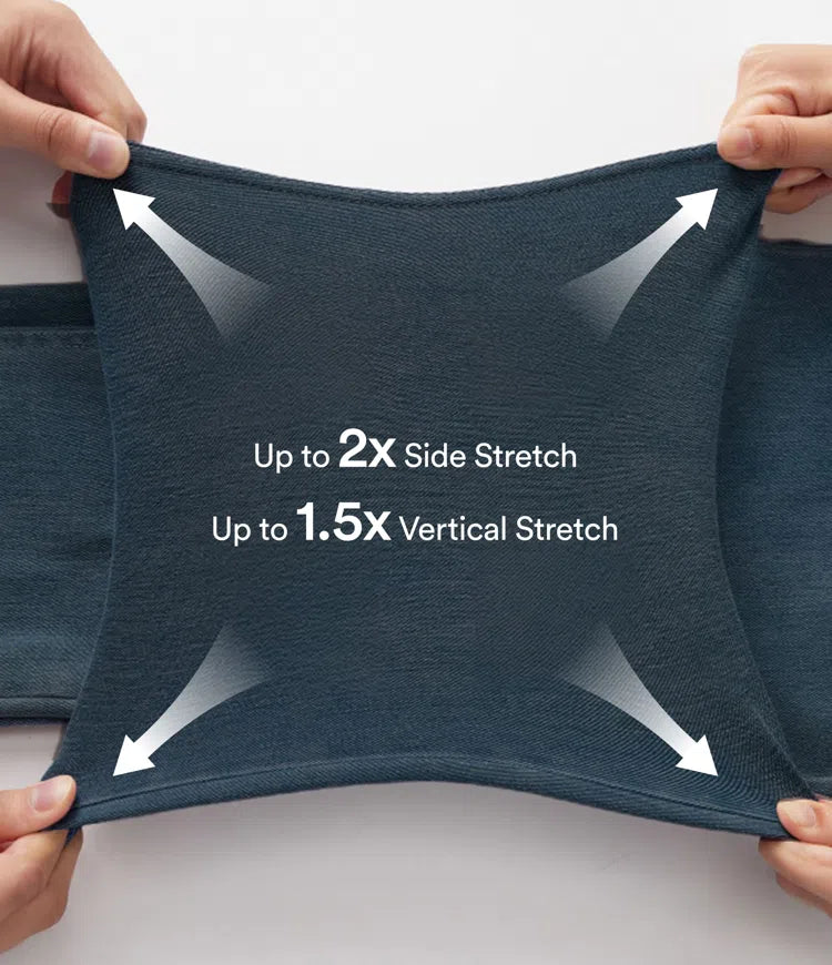 Halara Flex med hög midja, magkontroll och fickor raka ben tvättad vardagsjeans