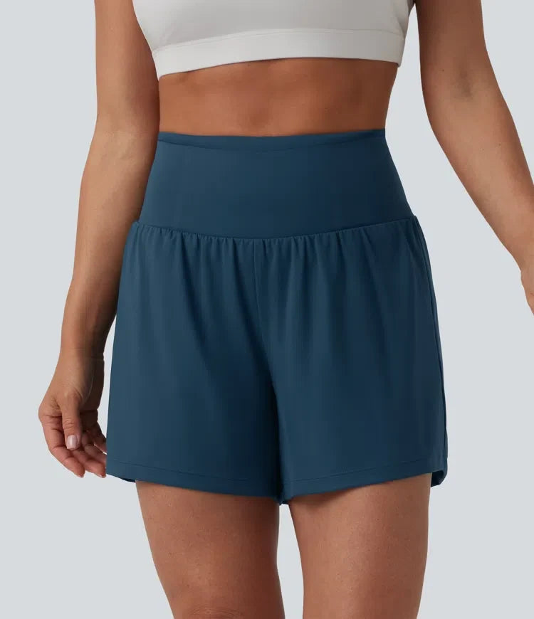 Softlyzero Airy med hög midja och magkontroll 2-i-1 InstantCool yogashorts 5&