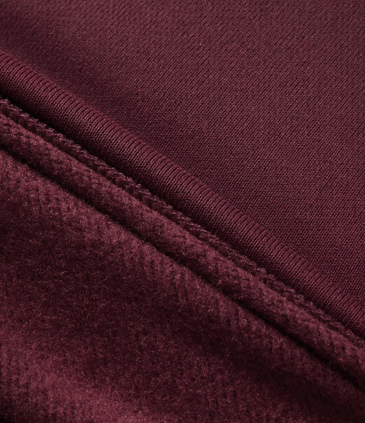 Med huva långärmad fleece yoga sweatshirt