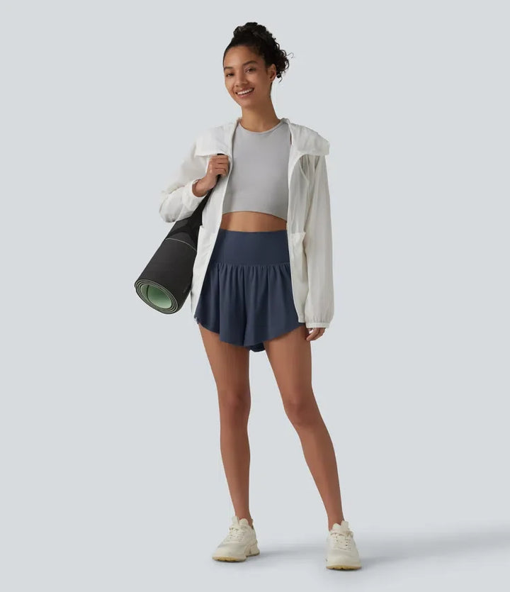 SoftlyZero Airy med hög midja 2-i-1 InstantCool yogashorts 3&
