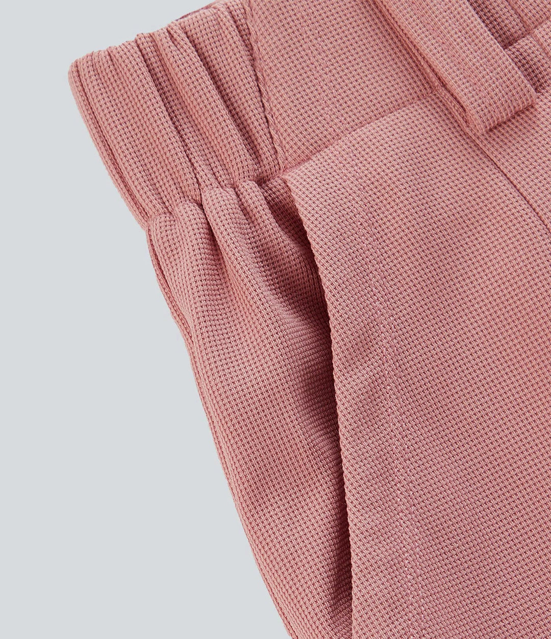 Halara Flex med hög midja och ficka vida ben våffelstruktur kontorsbyxor