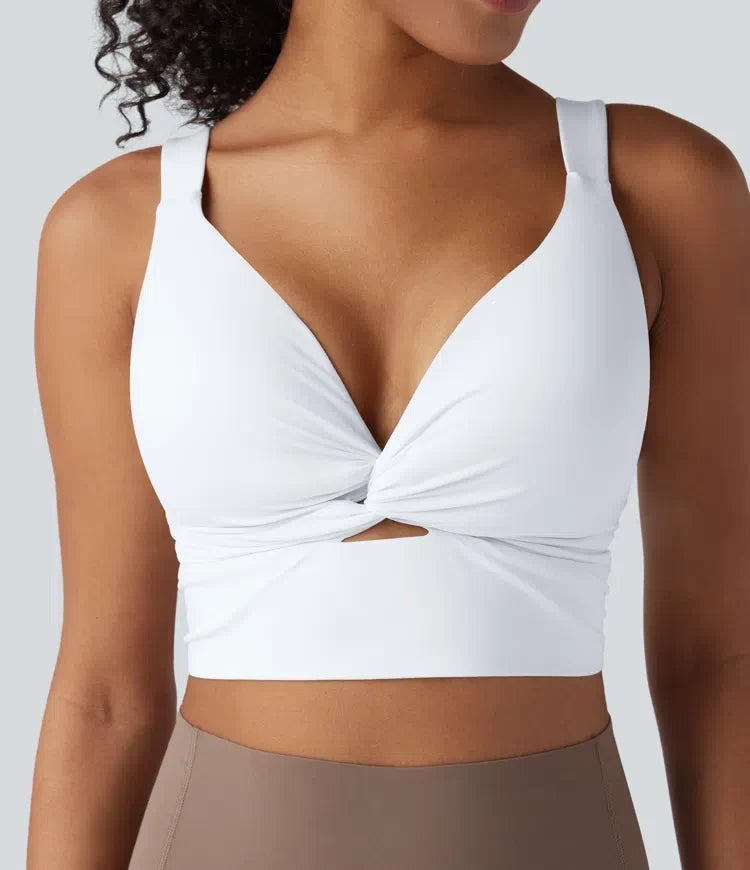 Halara UltraSculpt lätt stöd push-up sport-bh för yoga DD-F kupor