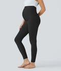 SoftlyZero med extra hög midja gravid yoga 7/8 leggings