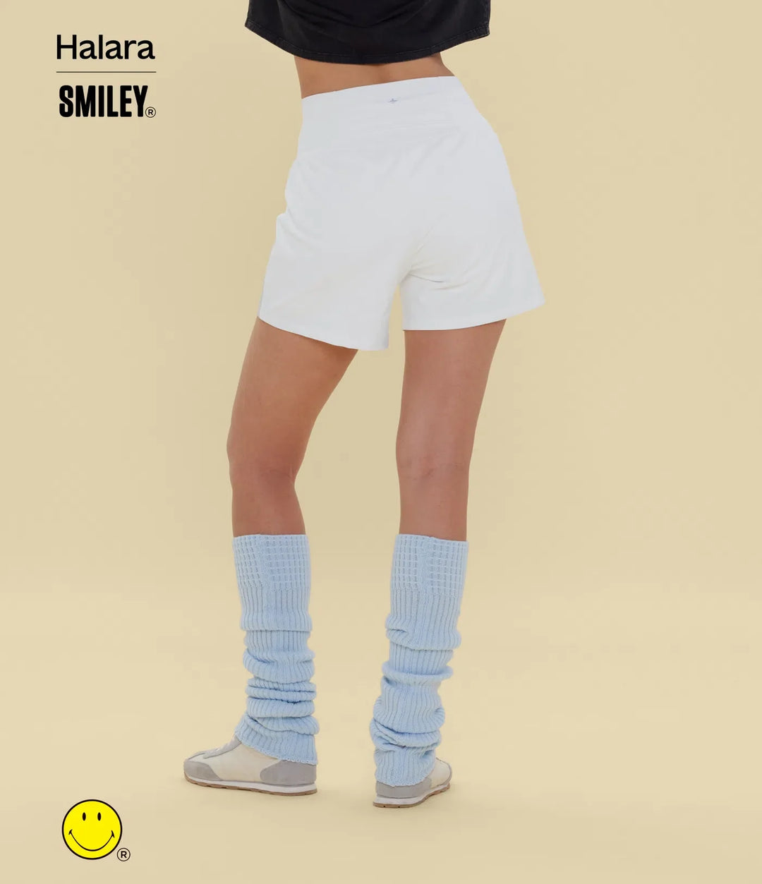 Lyckera X Smiley® SoftlyZero luftig superhög midja 2-i-1 InstantCool yoga shorts 5&