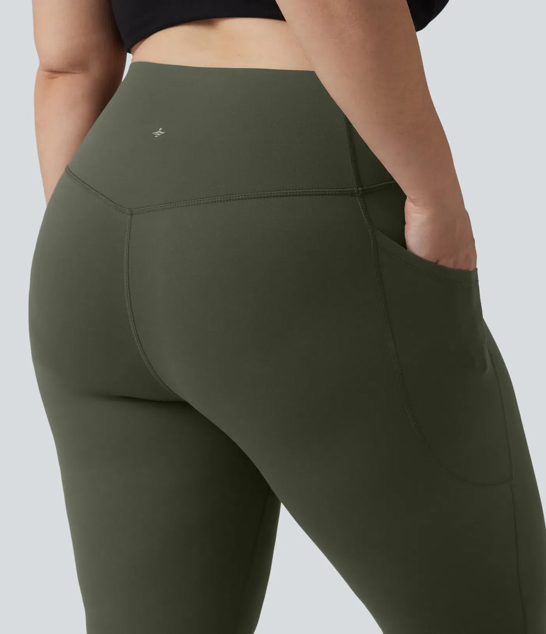 Halara UltraSculpt med hög midja, magkontroll och ficka formande träning leggings i plusstorlek