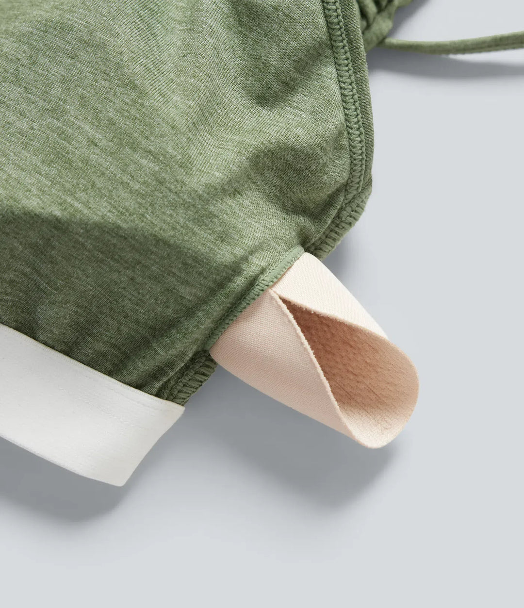 Inbyggd BH rynkat vida ben melerad vardaglig mamma slip jumpsuit med fickor-Easy Peezy Edition