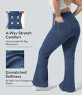 Lyckera Flex högmidjad crossover ficka tvättad vardaglig plusstorlek jeans