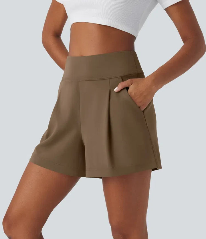 DayStretch med hög midja för arbete baggy shorts 4&