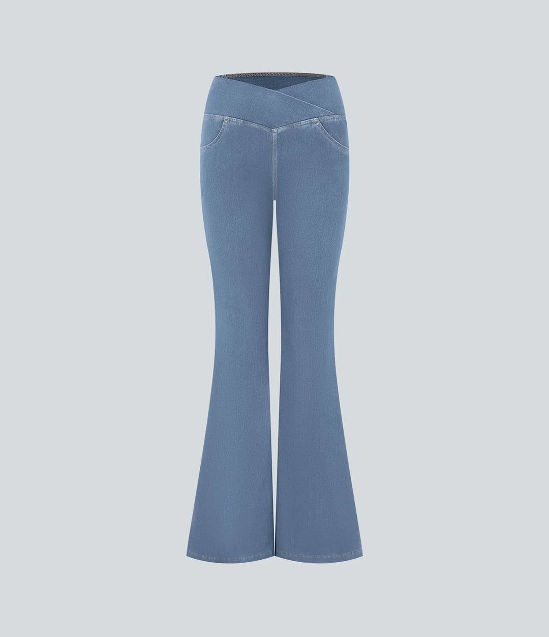 Lyckera Flex högmidjad crossover ficka InstantCool tvättad vardagsjeans