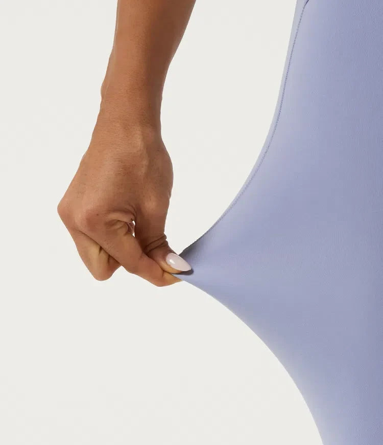 SoftlyZero högmidjad knytning fram yogaleggings med fickor