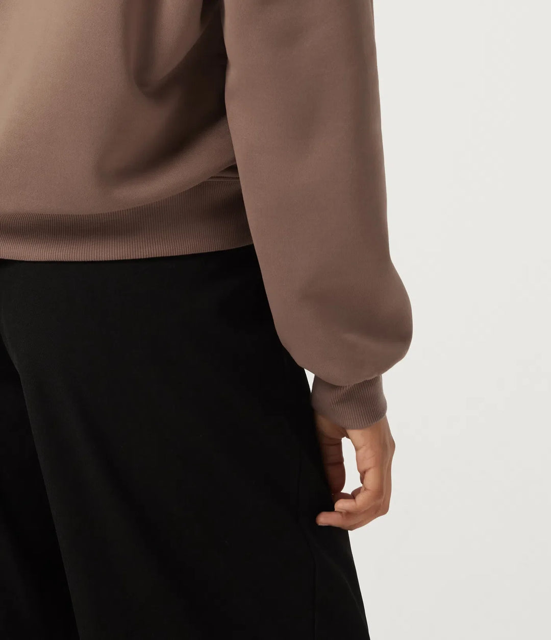 Med huva långärmad fleece vardaglig sweatshirt med ficka