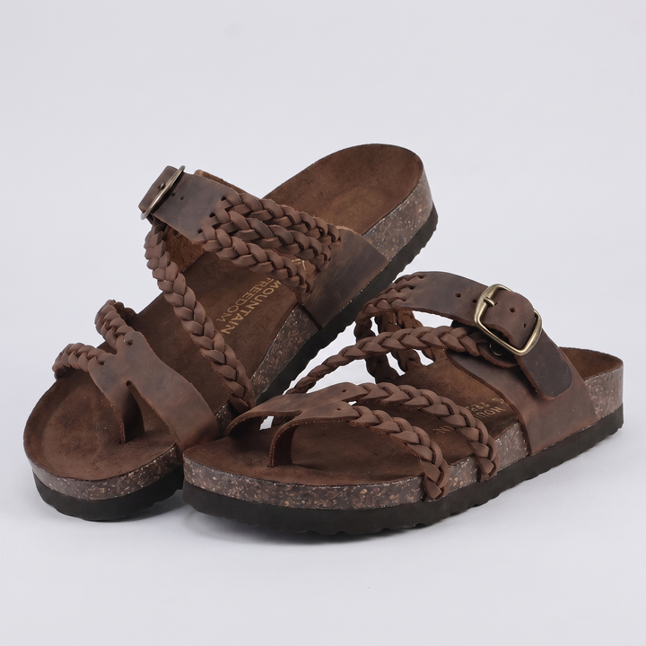 MARLBOROUGH FLÄTADE KORK SANDALER