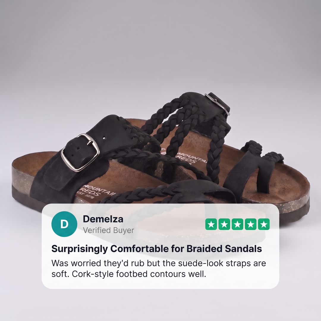MARLBOROUGH FLÄTADE KORK SANDALER