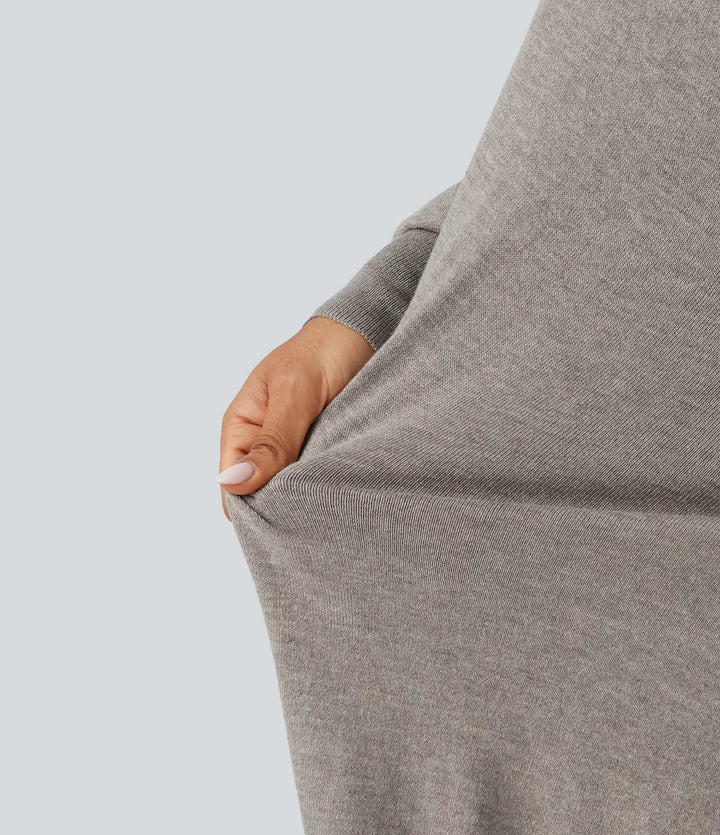 Långärmad öppen front arbetscardigan