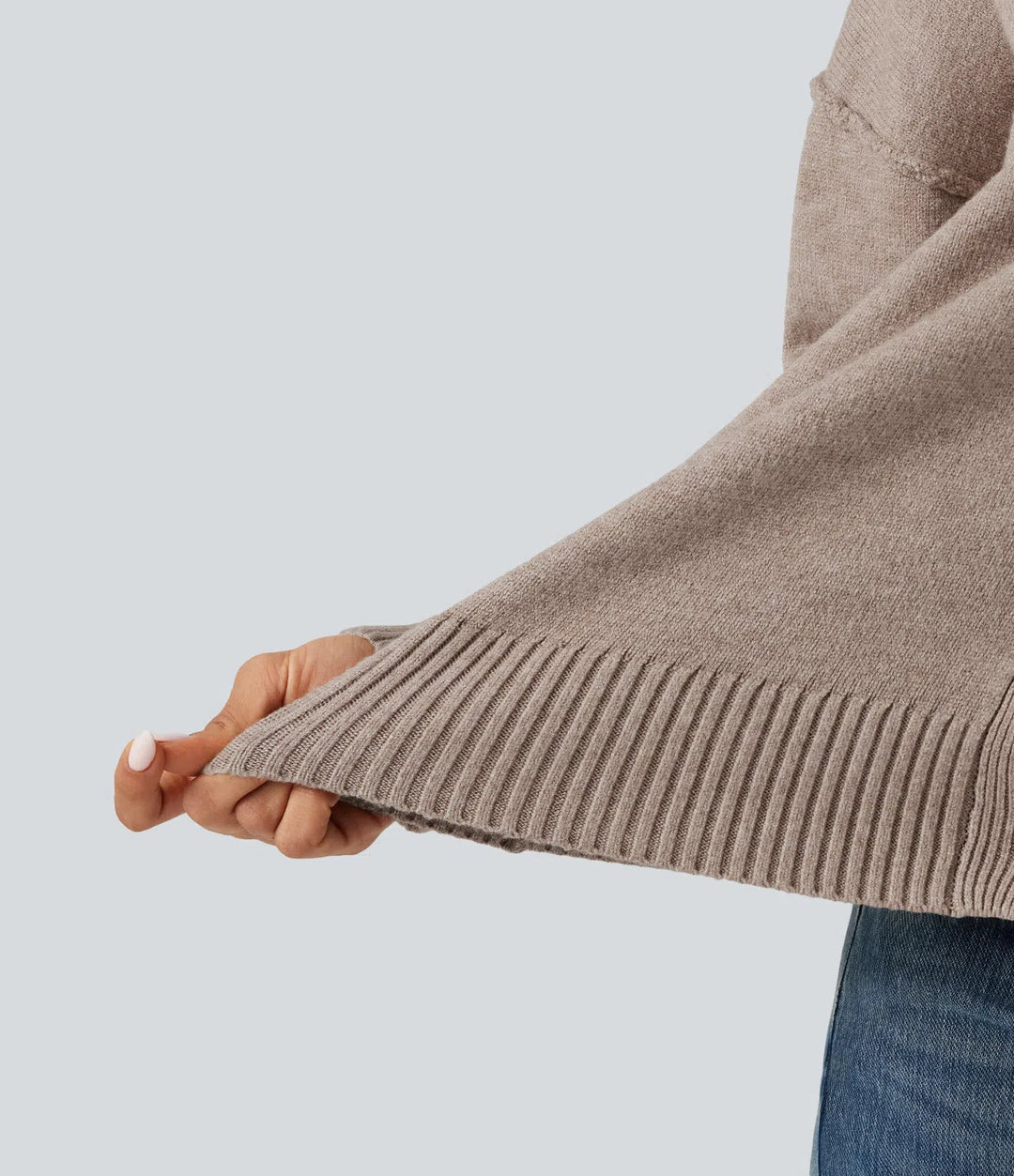 Nedhasad långärmad vardaglig cardigan