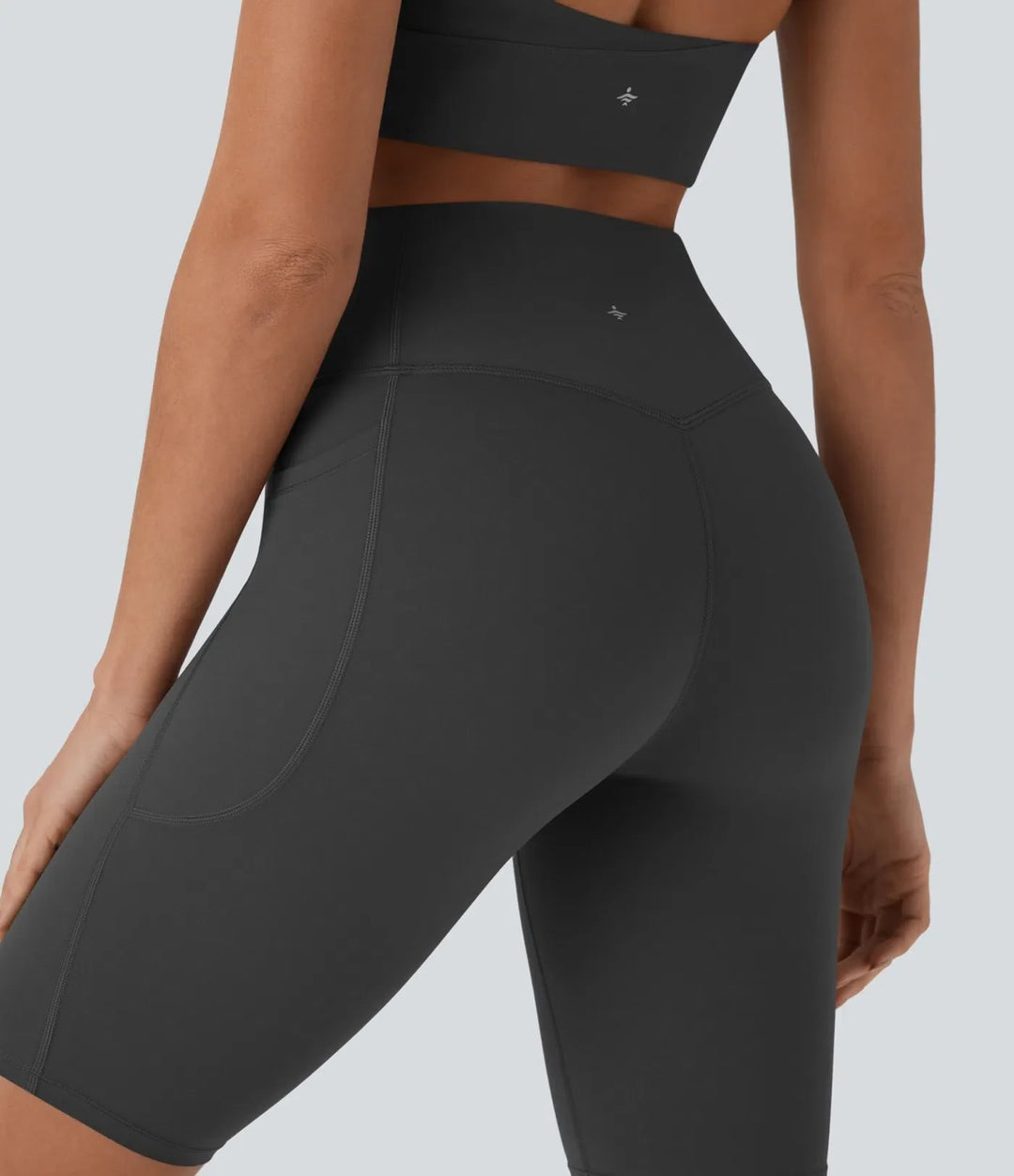 Lyckera UltraSculpt högmidjad magkontroll ficka formande träning bikershorts 9&