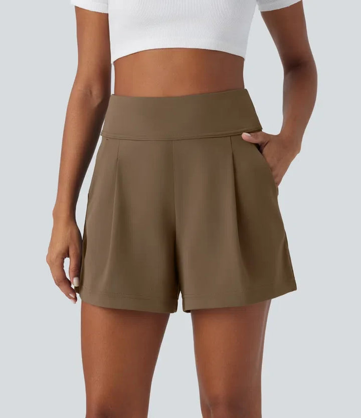 DayStretch med hög midja för arbete baggy shorts 4&