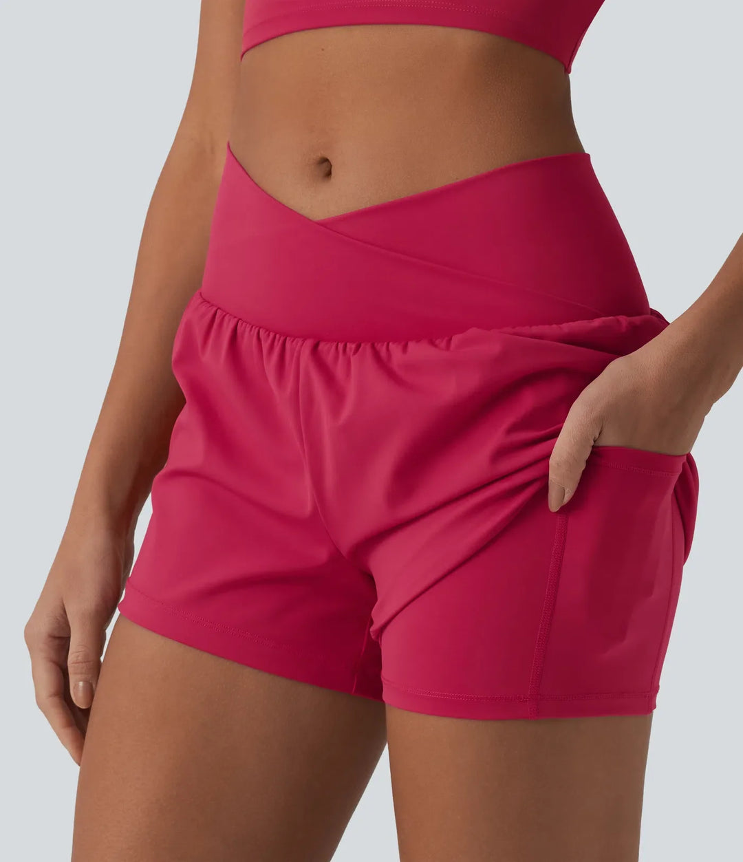 SoftlyZero Airy omlott med hög midja 2-i-1 InstantCool yogashorts 3&