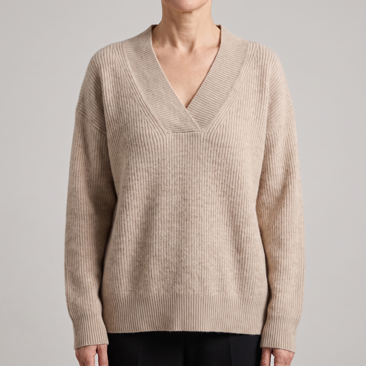 CAMILLE COZY V-RINGAD STICKAD Tröja