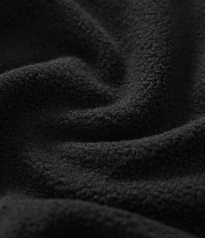 Halvpolo lång raglanärm crossover-fåll fleece vardaglig sweatshirt