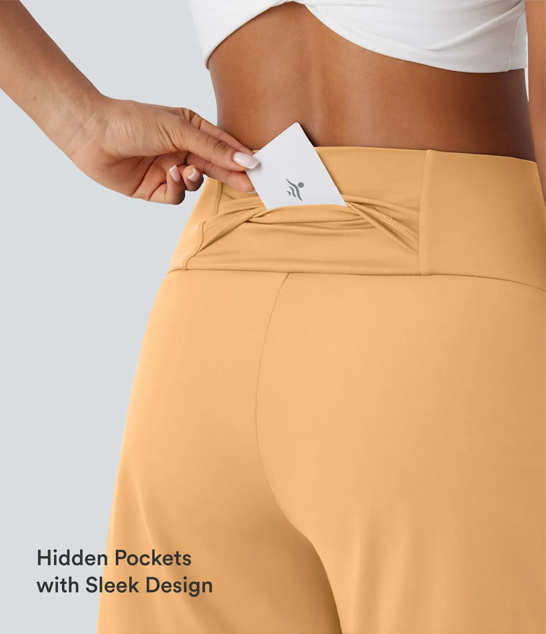 SoftlyZero Airy med hög midja och fickor InstantCool yoga bermudashorts