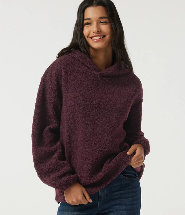 Med huva långärmad fleece vardaglig sweatshirt med fickor