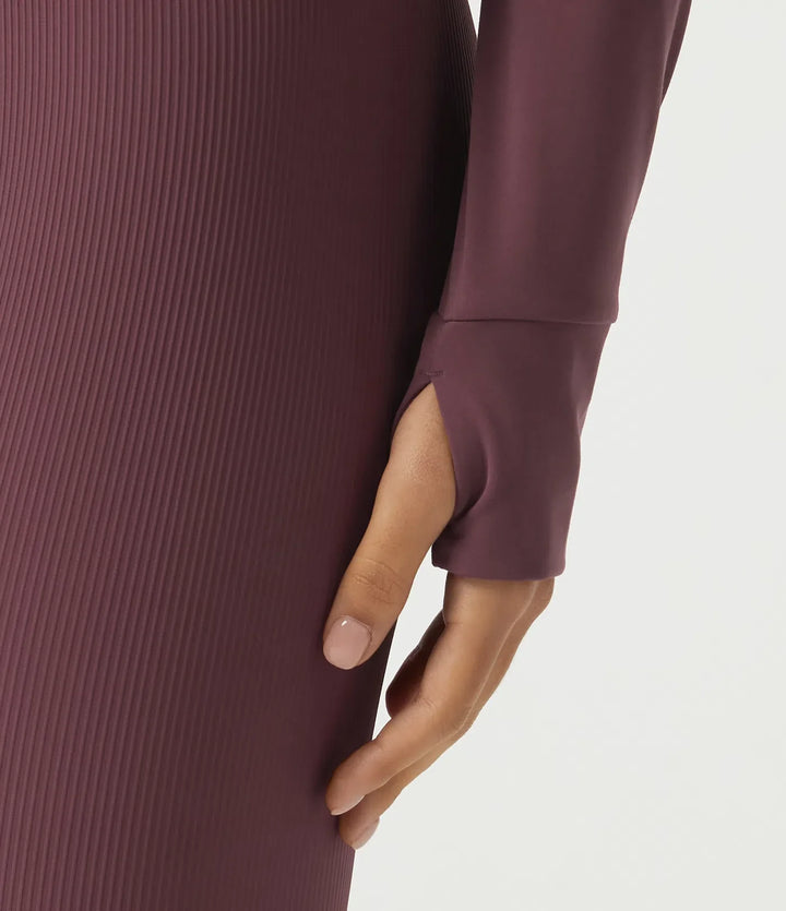 Lyckera UltraSculpt ståkrage långärmad spänne bältad yoga kurvig jacka