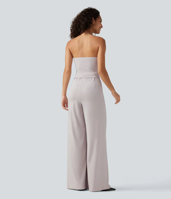 Tub baggy vardaglig jumpsuit med fickor-Easy Peezy Edition