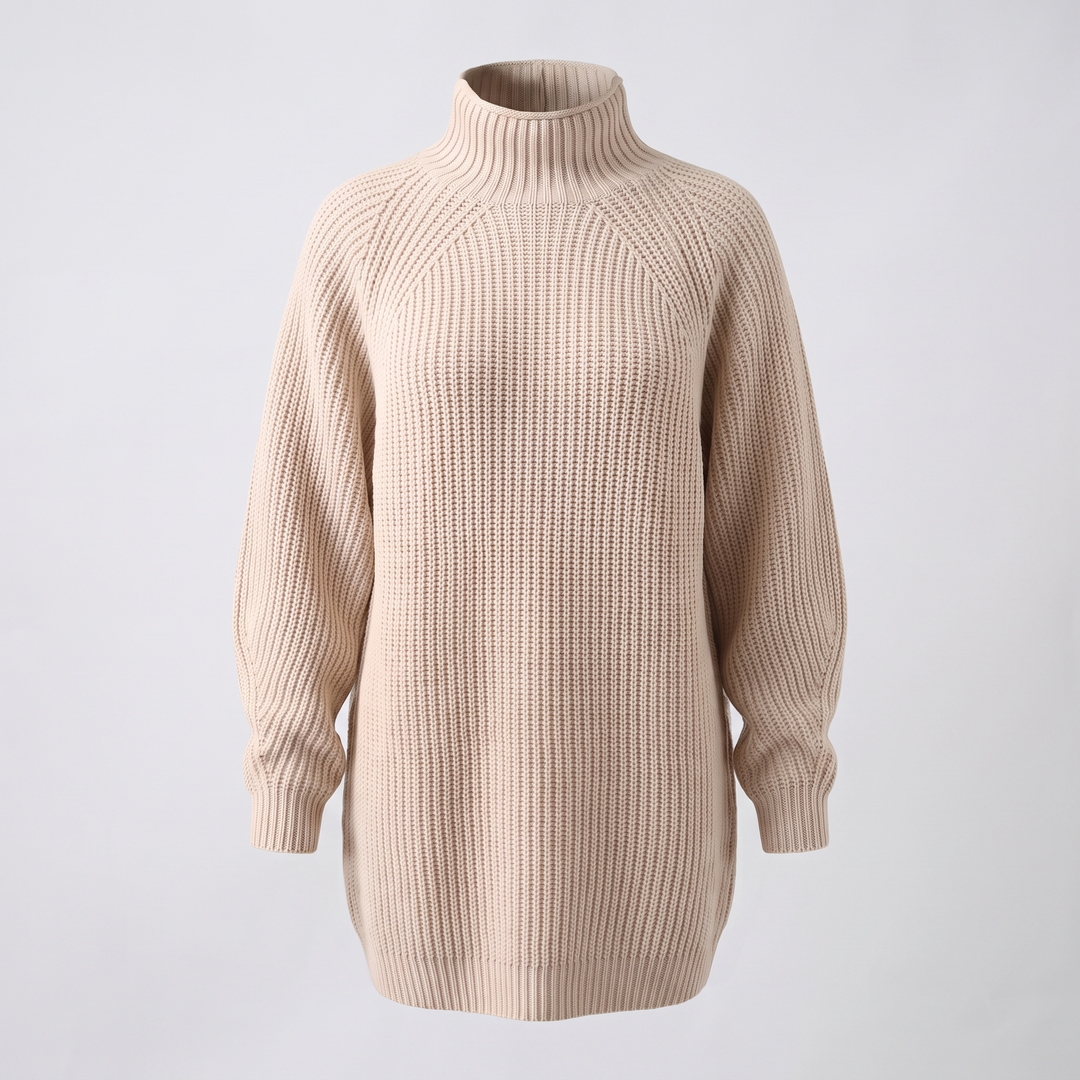 FLORIANA MYSIGT ROLL-NECK-KLÄNNING