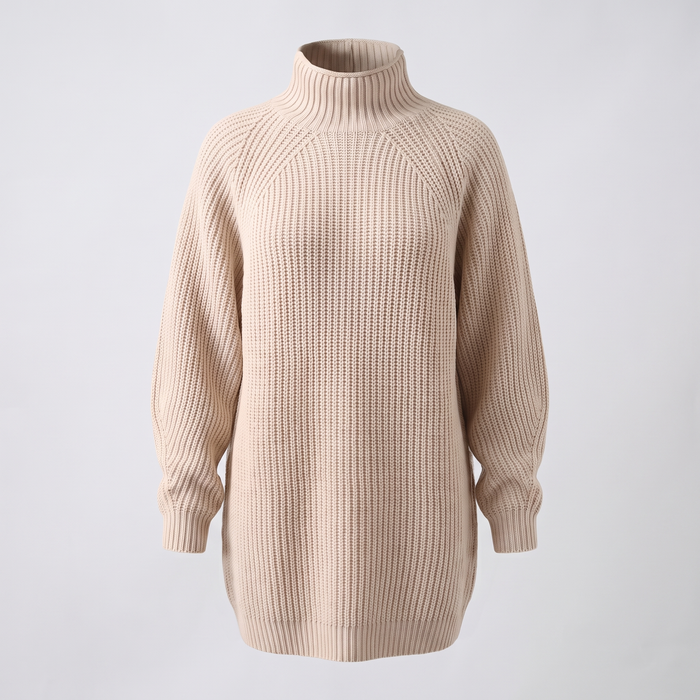 FLORIANA MYSIGT ROLL-NECK-KLÄNNING