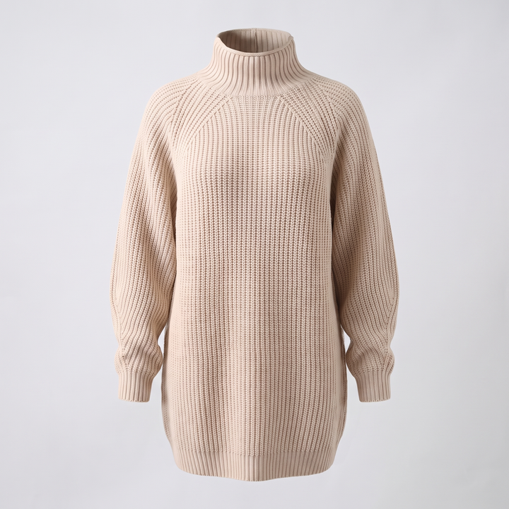 FLORIANA MYSIGT ROLL-NECK-KLÄNNING