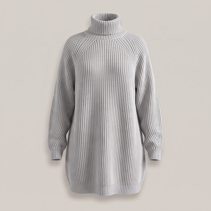 FLORIANA MYSIGT ROLL-NECK-KLÄNNING
