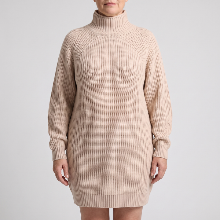 FLORIANA MYSIGT ROLL-NECK-KLÄNNING