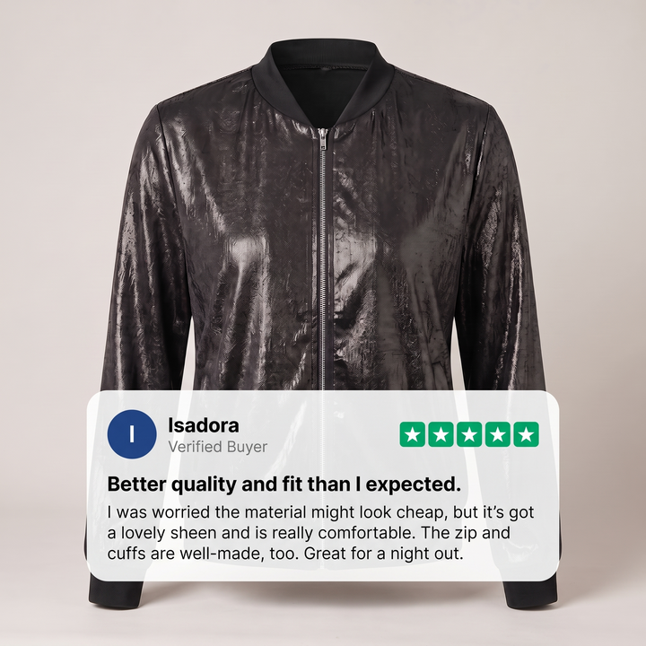 ISADORA GLITTERÄRMAD JACKA