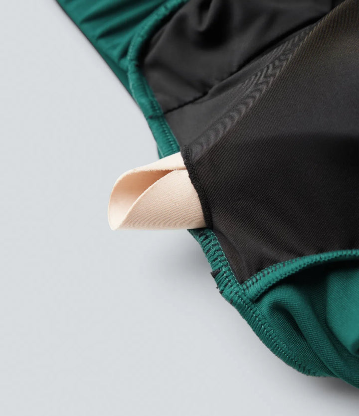 Fyrkantig halsringning långärmad arbetsjumpsuit med fickor-Easy Peezy Edition