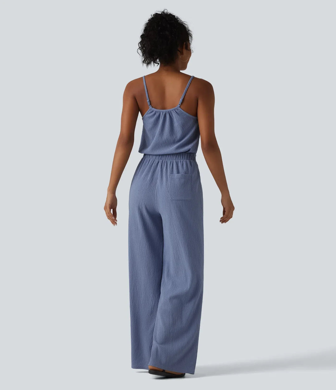 Vida ben vardaglig slip jumpsuit med fickor-Easy Peezy Edition