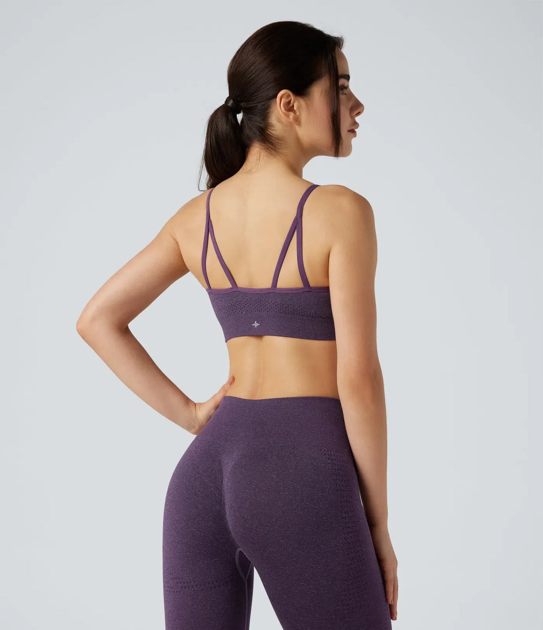 OneForm sömlös följsam lätt stöd U-ringning sport-bh för yoga