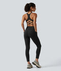 Halara UltraSculpt inbyggd bh magkontroll träning jumpsuit med fickor – Easy Peezy-utgåva